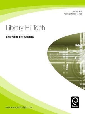 cover image of Library Hi Tech, Volume 26, Issue 4